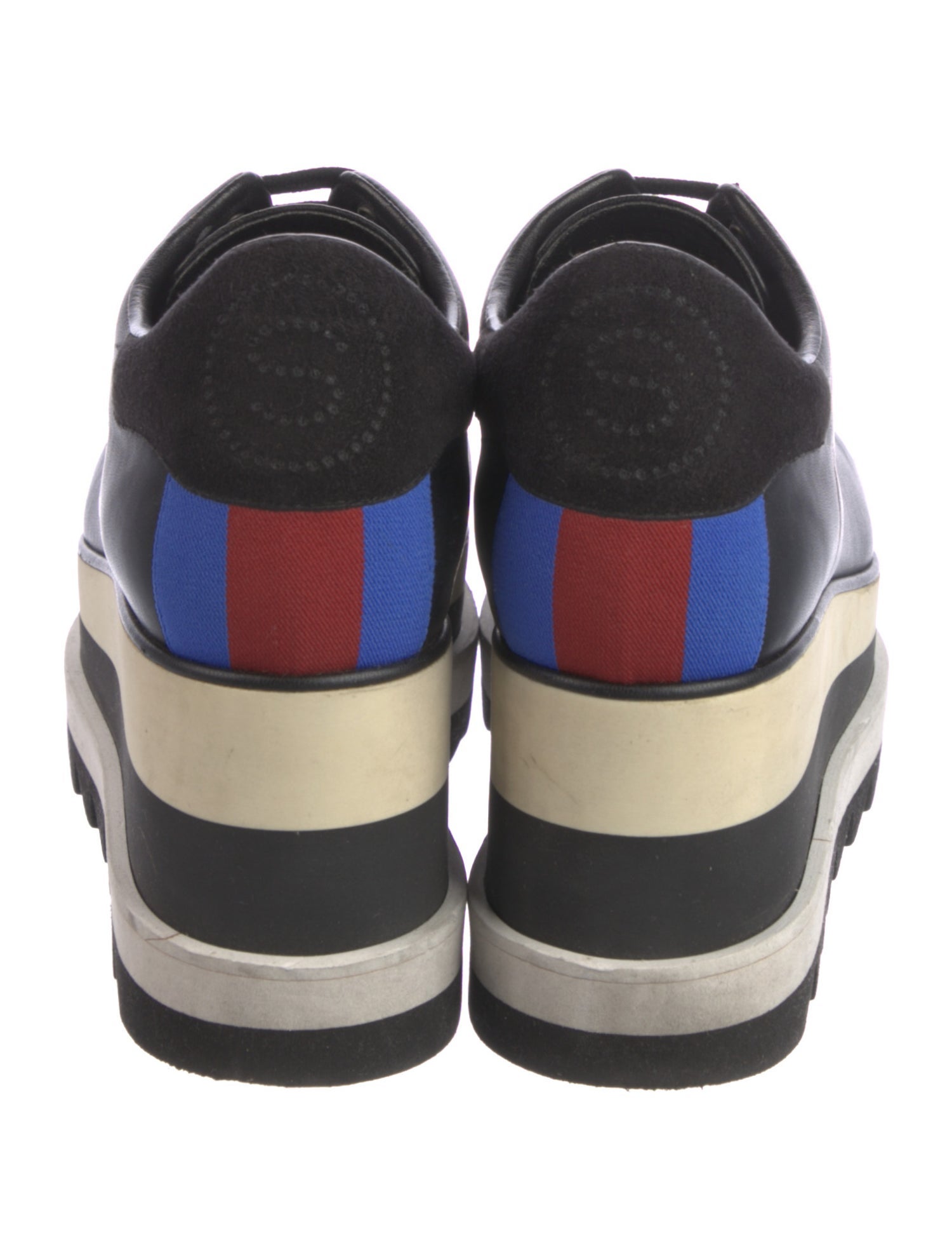 Stella McCartney Leather Grosgrain Trim Oxfords